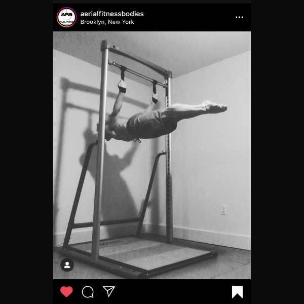 aerial training with SoloStrength freestanding training station home exercise equipment by solostrength