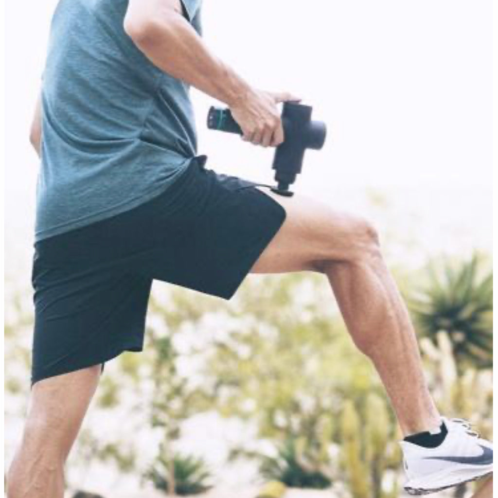 self massage gun for powerful leg and back massage