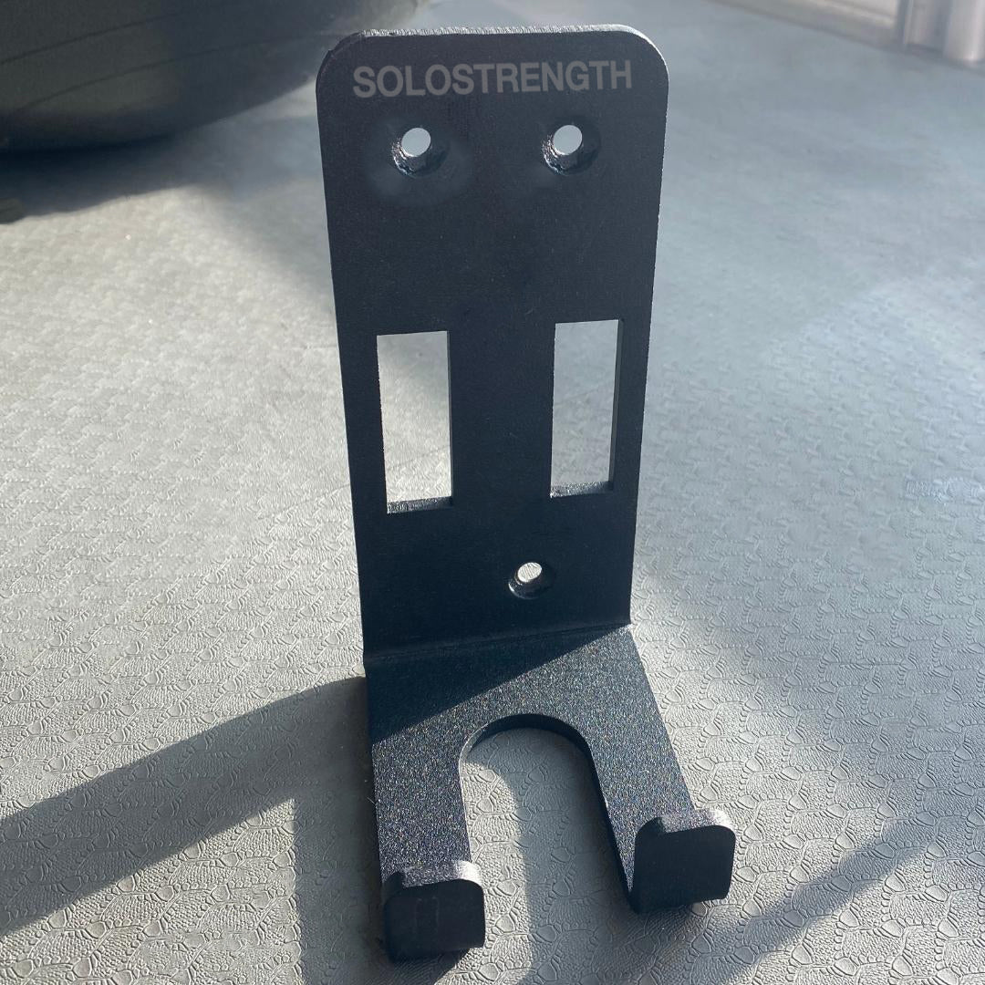 Olympic Bar Holder for Wall Mounted Gym or Rear Support Bar (Freestanding Training Station) - SoloStrength