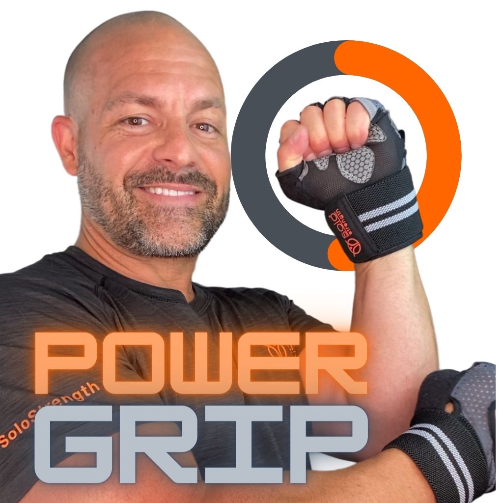 Powergrip workout training gloves by SoloStrength