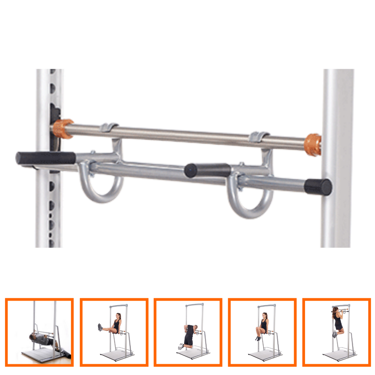 SOLOSTRENGTH Adjustable Height Ultimate Dip Bar and Row Exercise Bar (for use with SoloStrength Ultimate Series Dip Station Systems)  "solo strength"