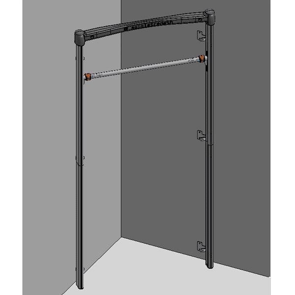 Corner Gym Pull Up Bar Mount Brackets - SoloStrength