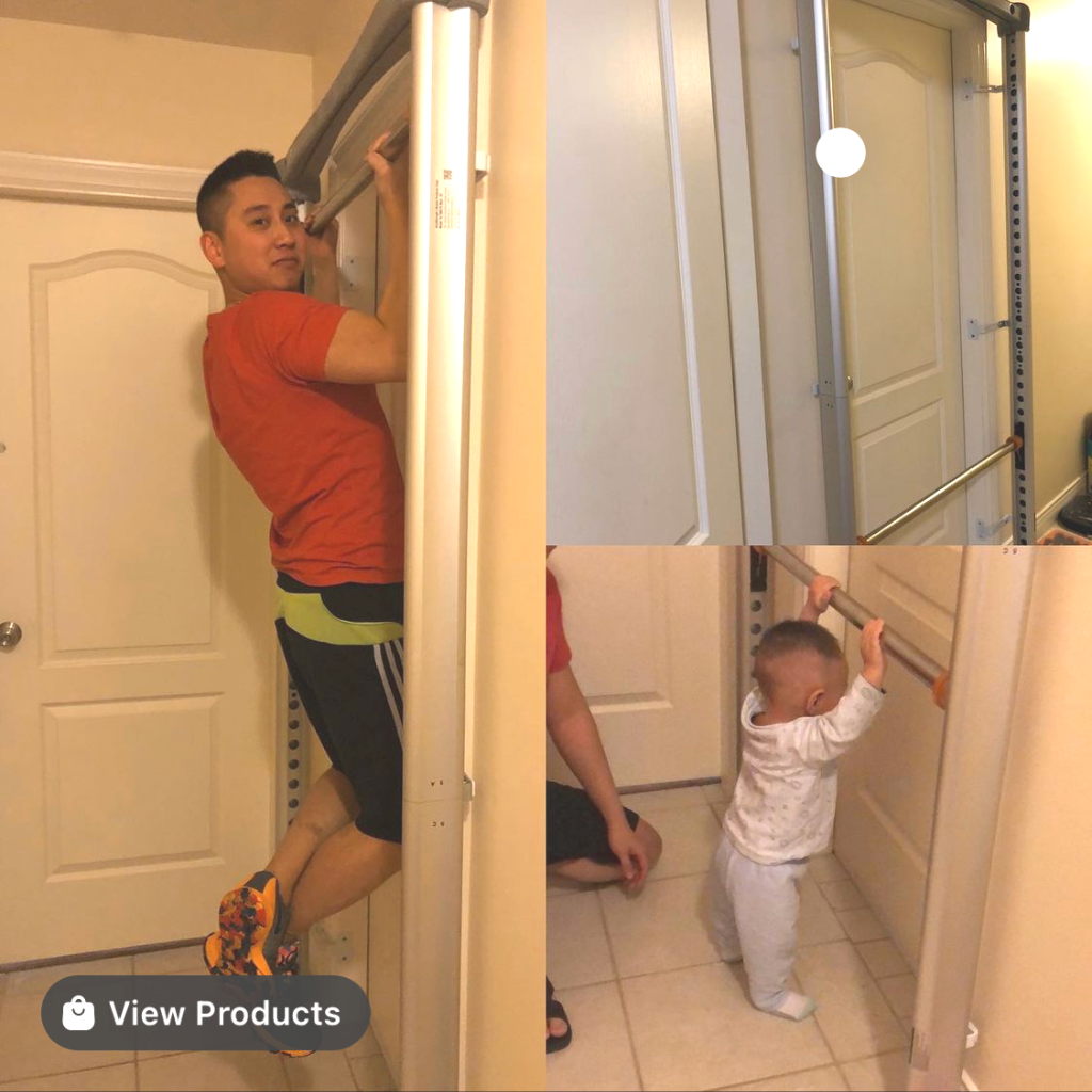 doorway mounted safe pull up bar for family exercise home exercise equipment by solostrength