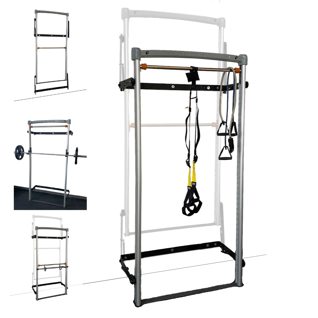 foldable wall mounted dip station rack with adjustable pull up bar